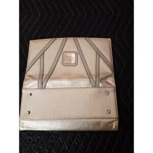Miche Snake Skin Clutch/Travel Pouch Silver Metallic #6221